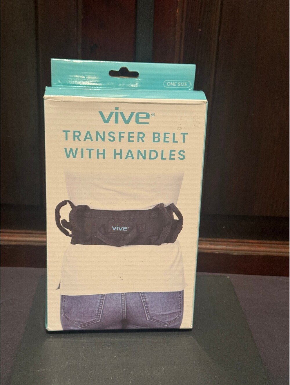 Vive Transfer Belt with Handles - Adjustable Support Belt for Easy Patient Lifts
